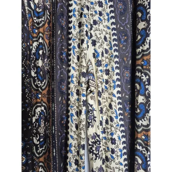 Novella Royale Janis Boho Floral Bell Bottoms Pants Size Small - Picture 6 of 6